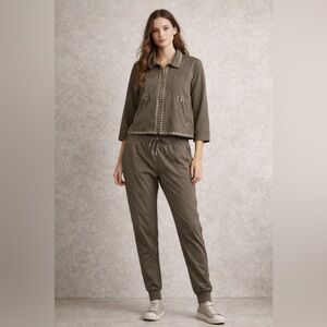 Indies Clothing Jacket and Jogger Set Olive Size L/XL